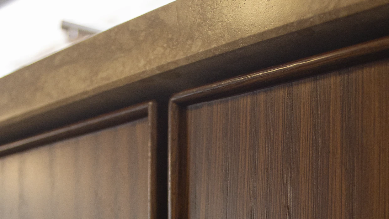 Cucina moderna in legno di rovere