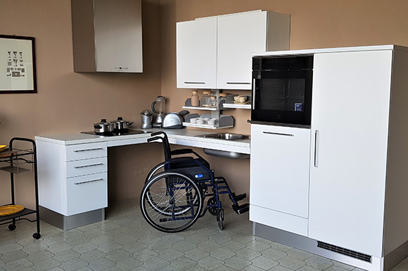 Cucina domotica per disabili
