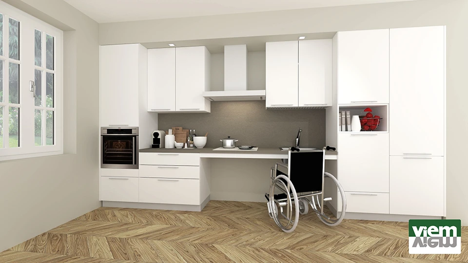 Models and prices of kitchen for disabled people