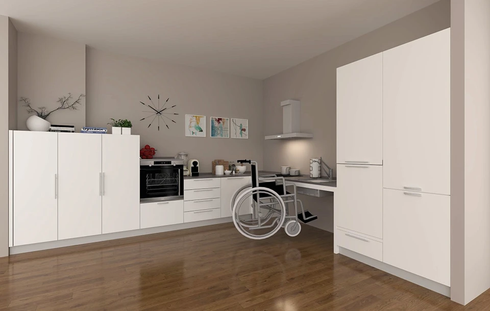 Models and prices of kitchen for disabled people