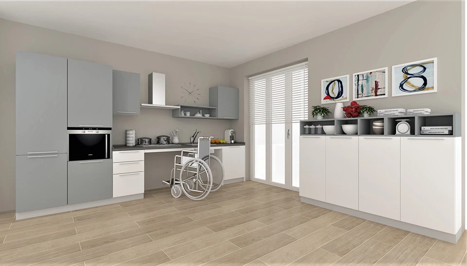 Models and prices of kitchen for disabled people